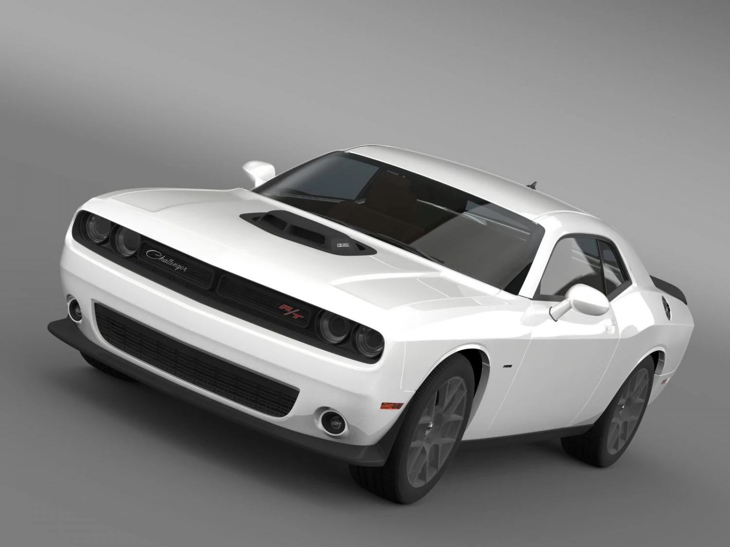 dodge challenger rt shaker lc 2015 3D Model .c4d .max .obj .3ds .fbx .stl .blend
