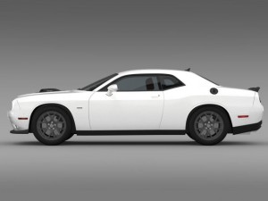 dodge challenger rt shaker lc 2015 3D Model