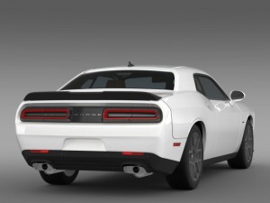 dodge challenger rt shaker lc 2015 3D Model