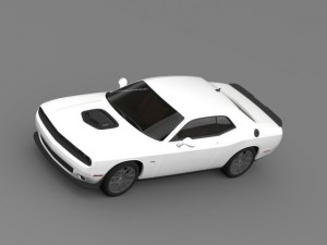 dodge challenger rt shaker lc 2015 3D Model