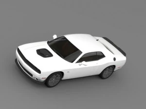 dodge challenger rt shaker lc 2015 3D Model