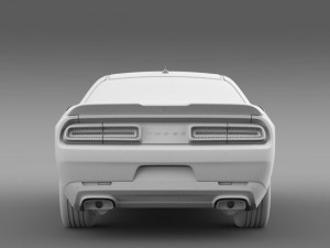 dodge challenger rt shaker lc 2015 3D Model