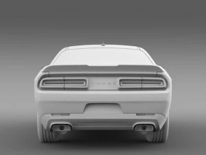 dodge challenger rt shaker lc 2015 3D Model