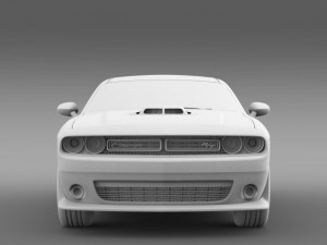 dodge challenger rt shaker lc 2015 3D Model