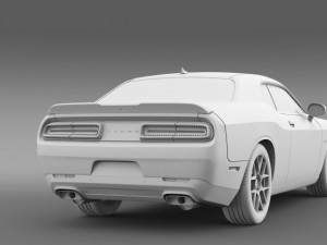 dodge challenger rt shaker lc 2015 3D Model