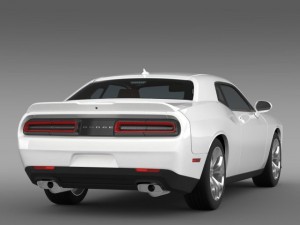 dodge challenger sxt lc 2015 Modelo 3D