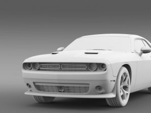 dodge challenger sxt lc 2015 Modelo 3D