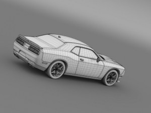 dodge challenger sxt lc 2015 Modelo 3D