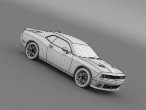 dodge challenger sxt lc 2015 Modelo 3D