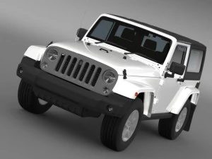 Jeep Wrangler Libert&agrave; 2014 Modello 3D