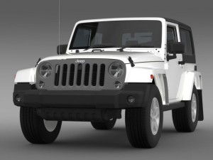 jeep wrangler freedom 2014 3D Модель