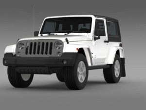 jeep wrangler freedom 2014 3D Модель