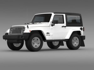 jeep wrangler freedom 2014 3D Модель