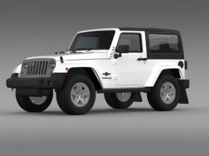 jeep wrangler freedom 2014 3D Model
