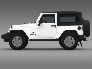 jeep wrangler freedom 2014 3D Модель