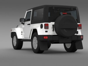 jeep wrangler freedom 2014 3D Модель