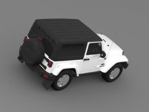 jeep wrangler freedom 2014 3D Модель