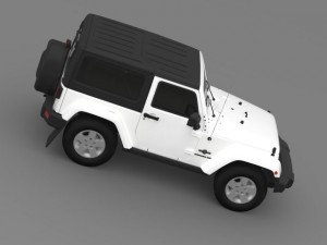 jeep wrangler freedom 2014 3D Модель