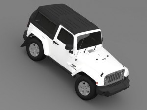 jeep wrangler freedom 2014 3D Модель