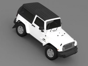 jeep wrangler freedom 2014 3D Model