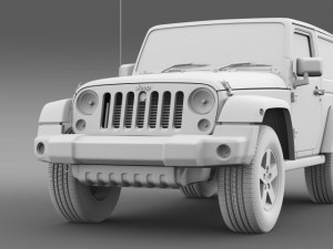 jeep wrangler freedom 2014 3D Модель