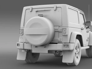 jeep wrangler freedom 2014 3D Model