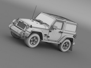 jeep wrangler freedom 2014 3D Модель