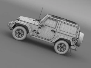 jeep wrangler freedom 2014 3D Model