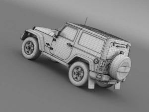 jeep wrangler freedom 2014 3D Model