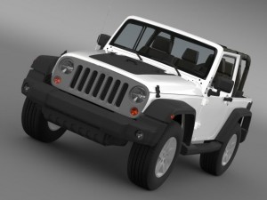 jeep wrangler mountain 2012 3D Model