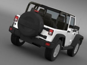jeep wrangler mountain 2012 3D 模型