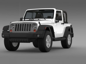 jeep wrangler mountain 2012 3D 模型