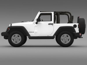 jeep wrangler mountain 2012 3D 模型