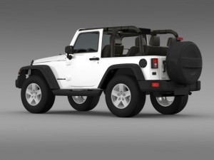 jeep wrangler mountain 2012 3D 模型