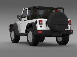 jeep wrangler mountain 2012 3D 模型