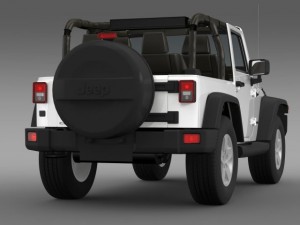 jeep wrangler mountain 2012 3D 模型