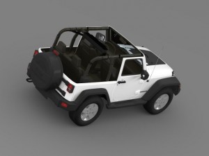 jeep wrangler mountain 2012 3D 模型