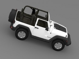 jeep wrangler mountain 2012 3D 模型
