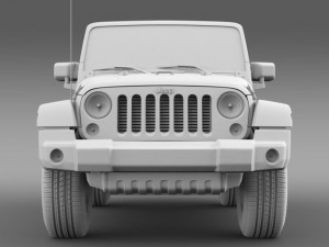 jeep wrangler mountain 2012 3D 模型