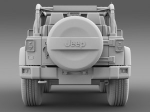 jeep wrangler mountain 2012 3D 模型