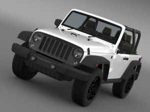 jeep wrangler willys 2014 Modello 3D