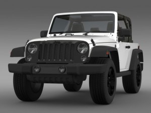 jeep wrangler willys 2014 Modelo 3D