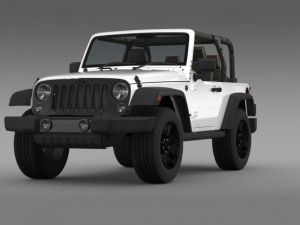 jeep wrangler willys 2014 Modelo 3D