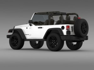 jeep wrangler willys 2014 Modelo 3D