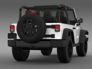 jeep wrangler willys 2014 Modelo 3D