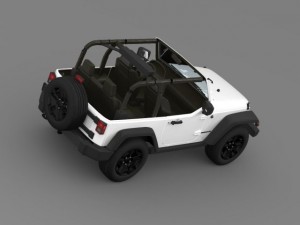 jeep wrangler willys 2014 Modelo 3D