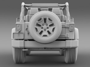 jeep wrangler willys 2014 Modelo 3D