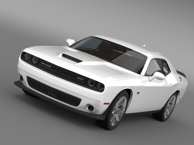 dodge challenger srt lc 2015 3D Model .c4d .max .obj .3ds .fbx .stl .blend 