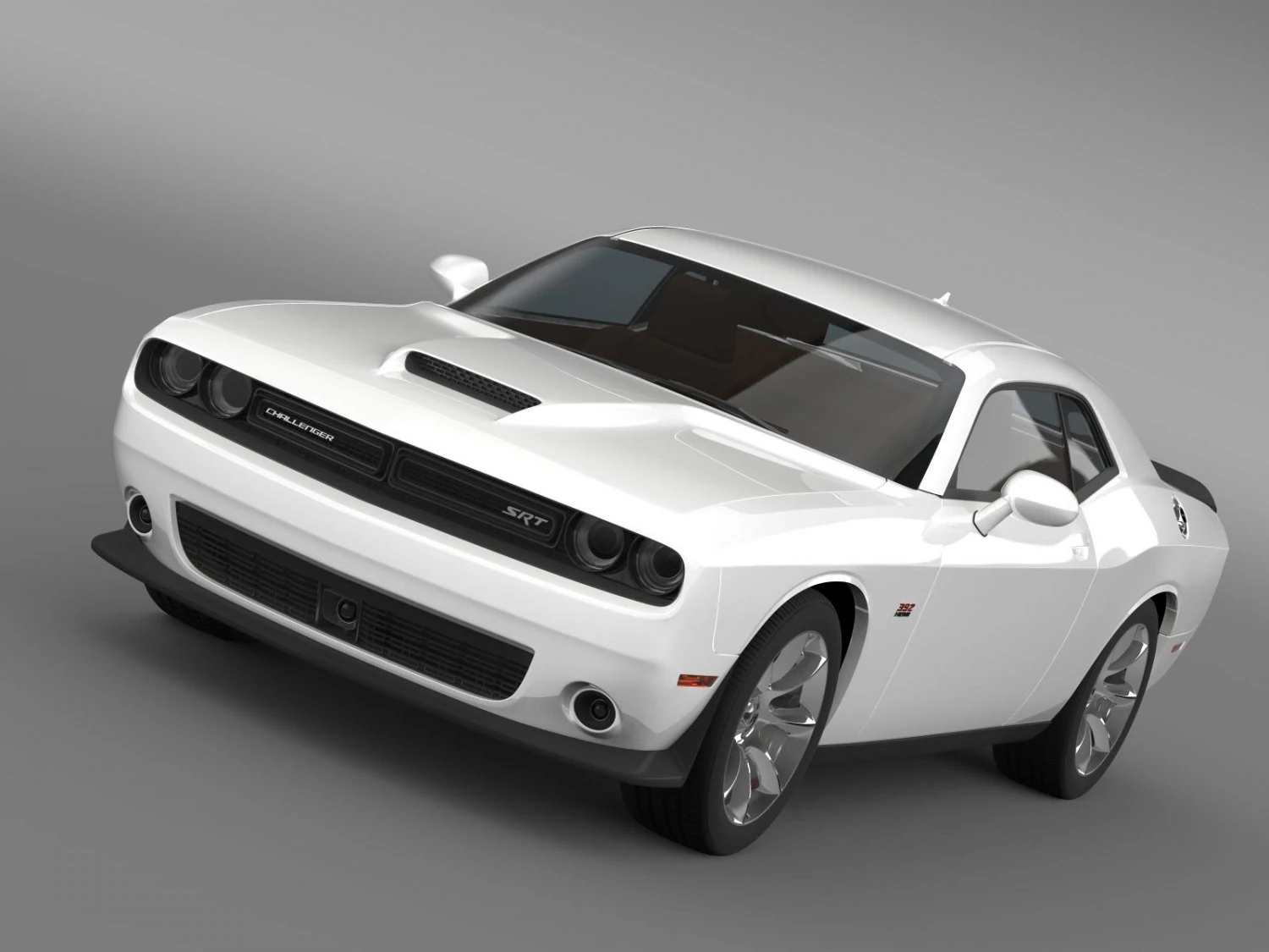 dodge challenger srt lc 2015 3D Model .c4d .max .obj .3ds .fbx .stl .blend