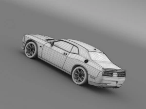 dodge challenger srt lc 2015 3D Model